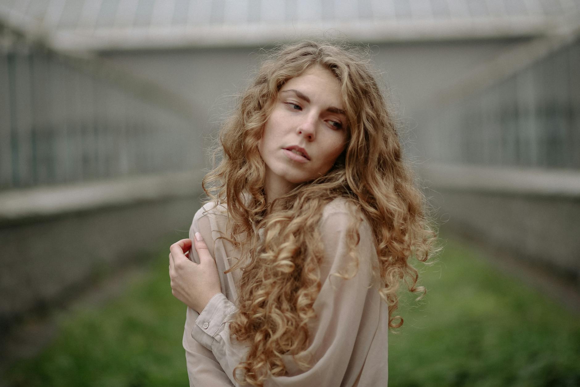 woman in white long sleeve shirt